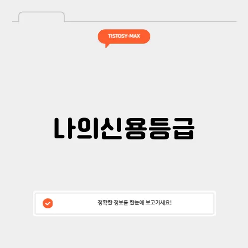 나의신용등급