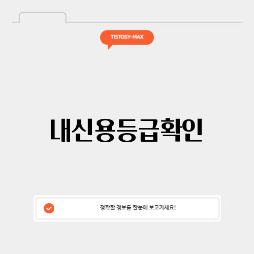 내신용등급확인