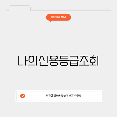 나의신용등급조회