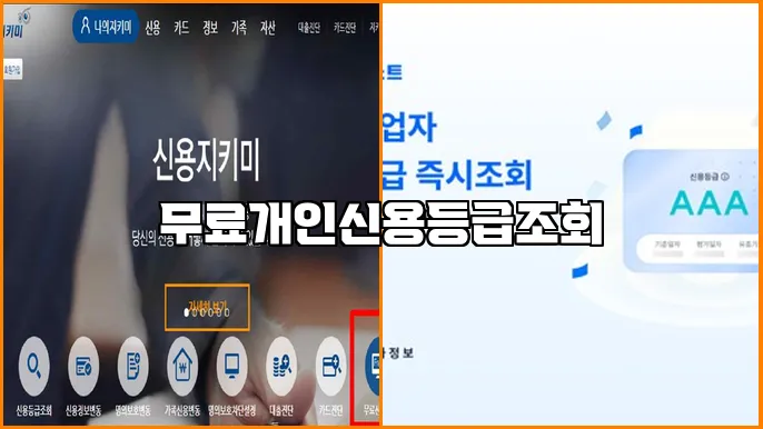 무료개인신용등급조회