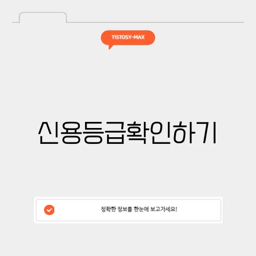 신용등급확인하기