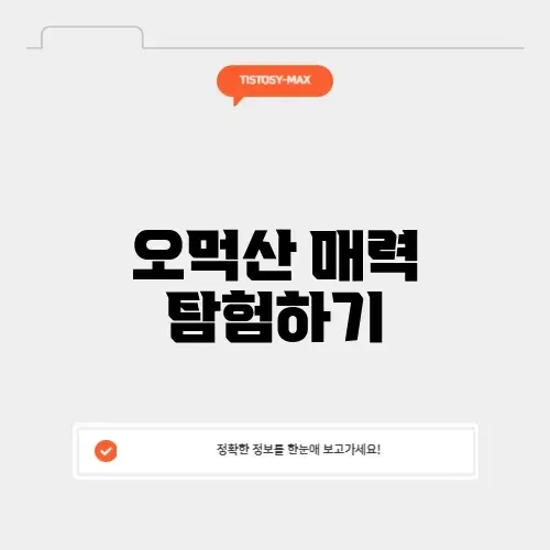 오먹산 완벽 가이드: 숨겨진 매력 알아보기